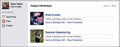 How do I find my friend’s birthdays on Facebook?