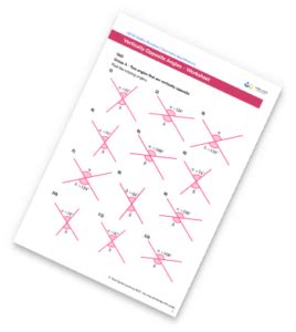 Vertically Opposite Angles Worksheet - GCSE Maths [FREE] - Third Space ...