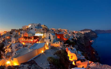 Santorini Greece Desktop Wallpaper - WallpaperSafari