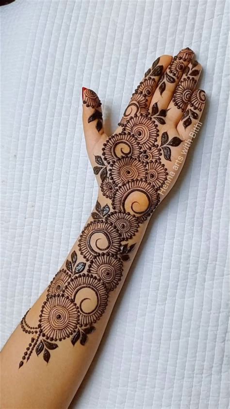 arabic front hand mehndi design | Mehndi designs for kids, Back hand ...