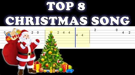 TOP 8 CHRISTMAS SONGS (Easy Guitar Tabs Tutorial) | Guitar Techniques ...