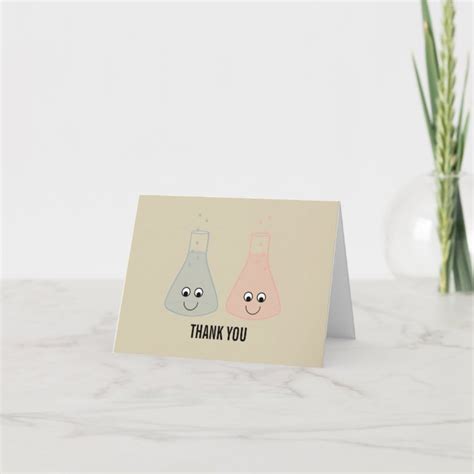 Cute Chemistry Thank You Card | Zazzle.com