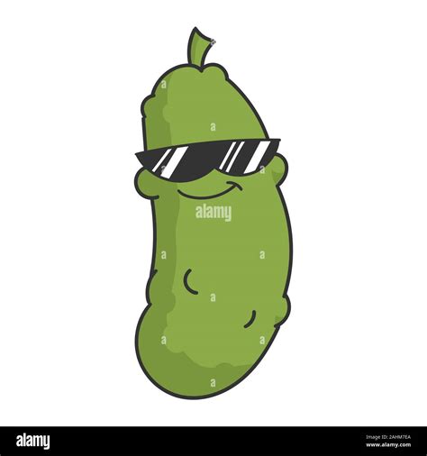 dill pickle cartoon isolated on white Stock Vector Image & Art - Alamy