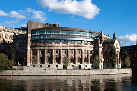 Swedish parliament building in central ... | Stock image | Colourbox