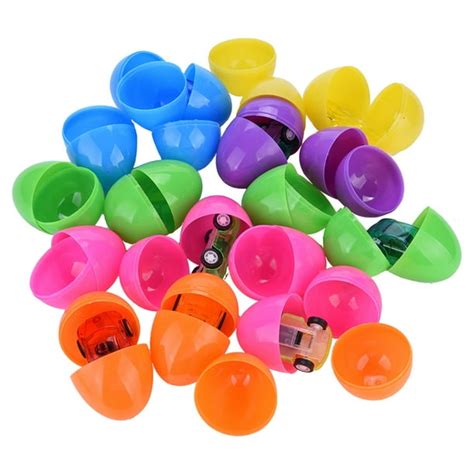 18 Toys Filled Surprise Eggs, 2.5 In Bright Colorful Prefilled Plastic ...