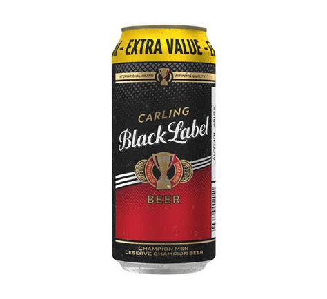 BLACK LABEL CANS 500ML x24 - Coal