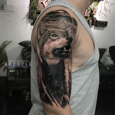 Black Wolf Tattoo