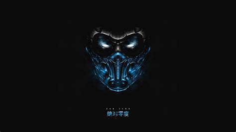 Mortal Kombat Dark Minimal Sub Zero Wallpaper, HD Minimalist 4K ...