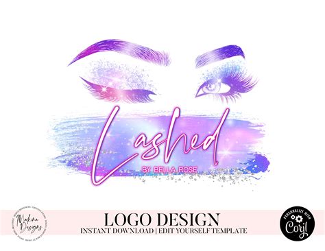 Lash Logo Design, Eyelash Logo Design, Eyelash Logo, Logo design, Lash ...