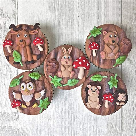 Forest Animals Fondant Molds Zoo Animal Silicone Mold for Chocolate ...