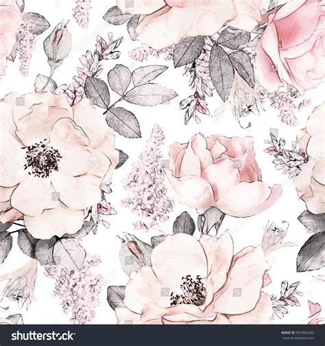 Pastel Pink Floral Pattern