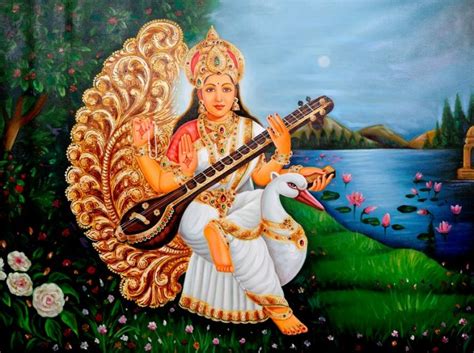 Saraswati and swan