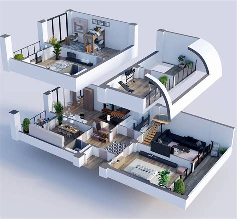 Amazing Architecture on Instagram: “Yes or no? Floorplan 3d by stgi3d ...