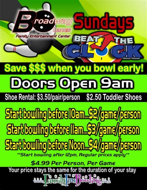 Discounts | Specials | Bowling | Broadway Lanes