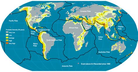 Tectonic Plates Map Ring Of Fire