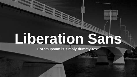 Liberation Sans Font Family : Download Free for Desktop & Webfont