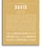 David | Name Art Print – Name Stories