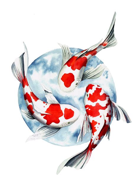 35+ Colorful koi fish clipart info