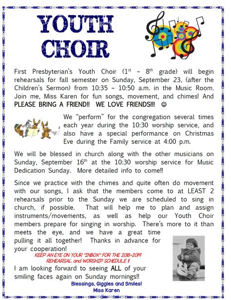 Join our Youth Choir!! | First Presbyterian Church of Littleton