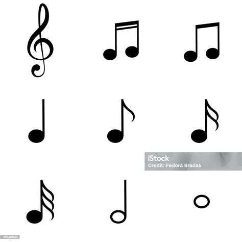 Music Notes Symbols Set Stock Illustration - Download Image Now - iStock