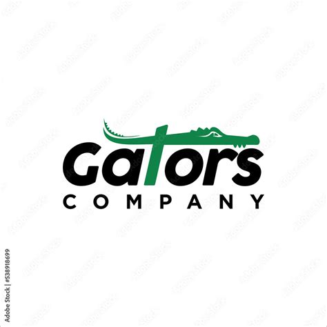 gator Typography logo design vector Stock Vector | Adobe Stock