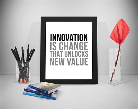 Innovation is Change, Innovation Quotes, Innovation Print, Innovation ...