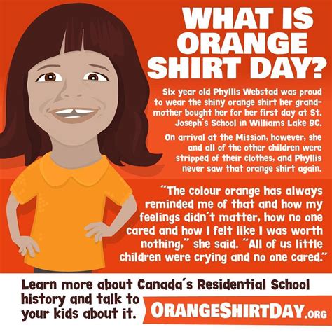 Today is Orange Shirt Day. Learn more about Canada's residential school ...