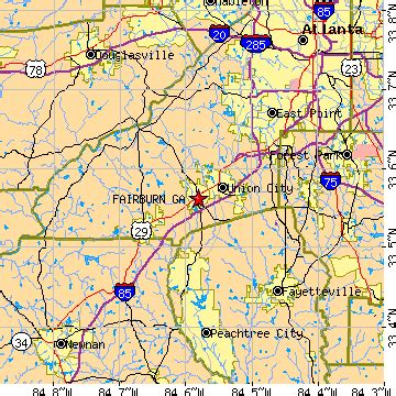 Fairburn, Georgia (GA) ~ population data, races, housing & economy