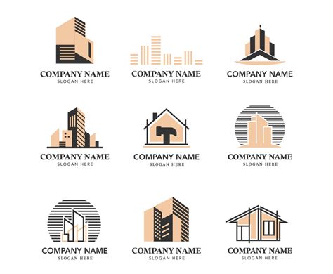 Creative Modern Construction Logo Design Concept