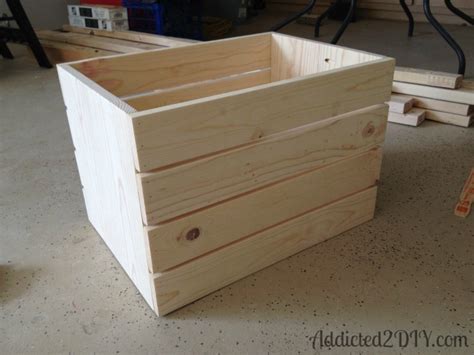 DIY Wood Crate Toy Box