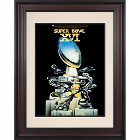 1982 49ers Vs Bengals 10.5″ X 14″ Framed Super Bowl Xvi Program | Jumpzoom