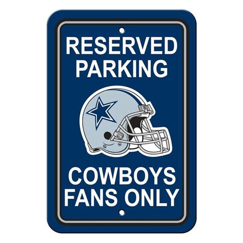 Dallas Cowboys Reserved Parking Sign | Dallas cowboys signs, Dallas ...