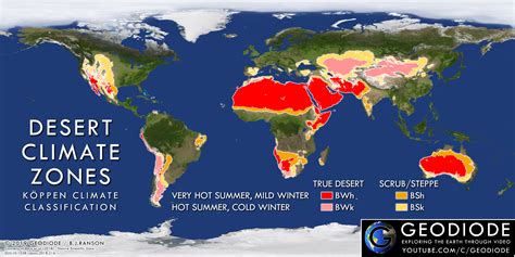 Desert Climate Zones : r/geography