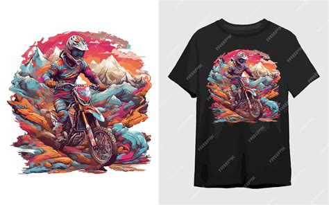 Premium Vector | Mountain vector motorcycle helmet dirt bike cartoon ...