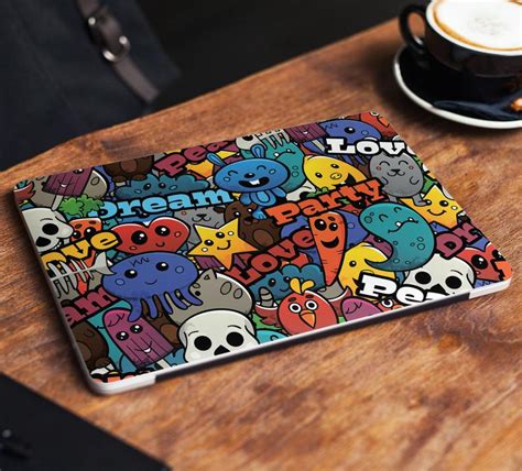 Cartoons Laptop Skin Sticker Cute Notebook Vinyl Decal for Macbook Pro ...