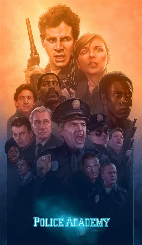 Police Academy Poster Art by Barret Chapman [It Came from 1984]