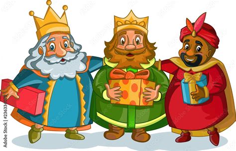 Navidad - Reyes Magos Dibujo vector de Stock | Adobe Stock