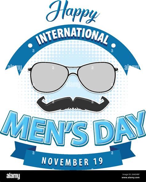 International Mens Day Poster Design illustration Stock Vector Image ...