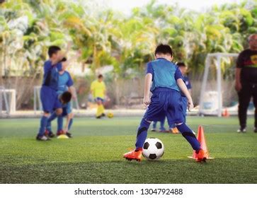 Youth Soccer Practice Drills Cones Soccer Stock Photo 1304792488 ...