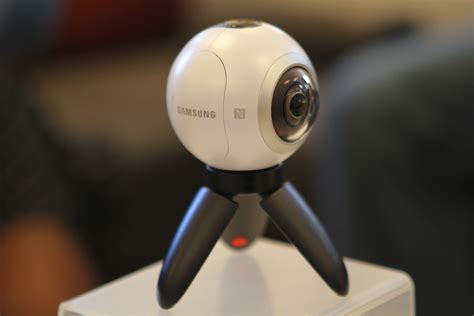 Samsung Gear 360 is a lightweight camera for capturing 360-degree ...