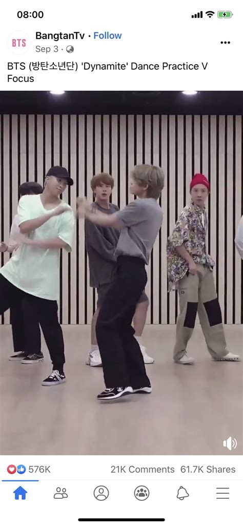 Bts Dynamite Dance Practice Facebook - BTSMAYR