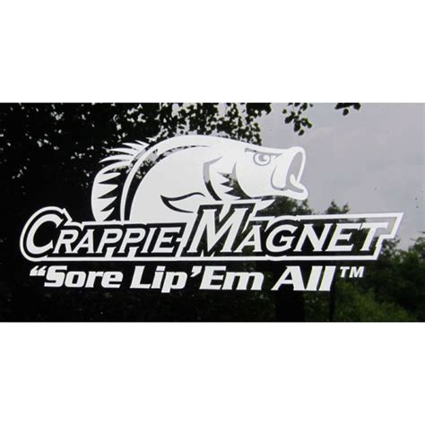 Crappie Magnet Window Decal