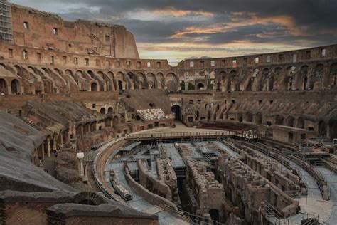 Roman Architecture Colosseum At Night