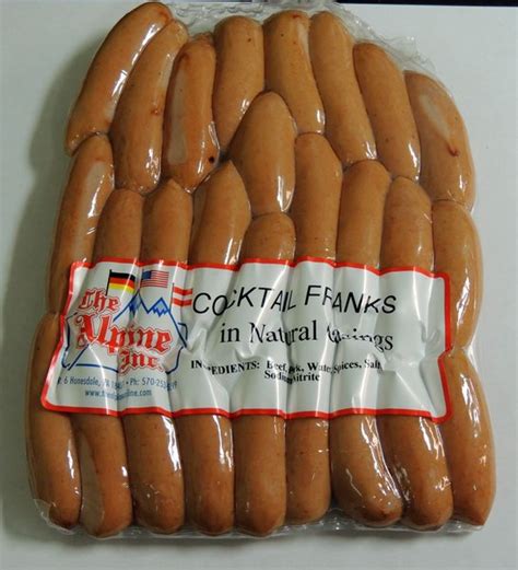 ALPINE COCKTAIL FRANKS | Alpine Wurst and Meat House