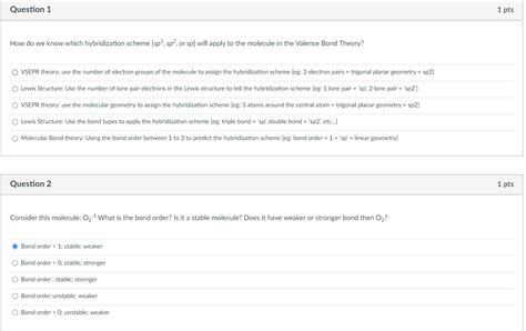 Solved How do we know which hybridization scheme [sp3,sp2, | Chegg.com