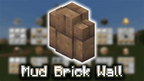 Mud Brick Wall - Wiki Guide - 9Minecraft.Net