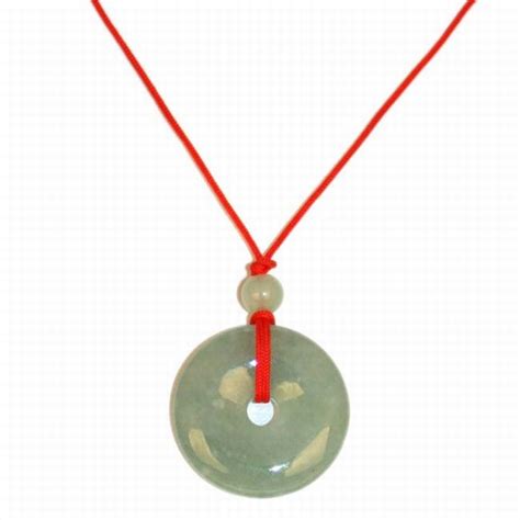 Chinese Jade Pendant Necklace (Fortune Coin)-ASY013