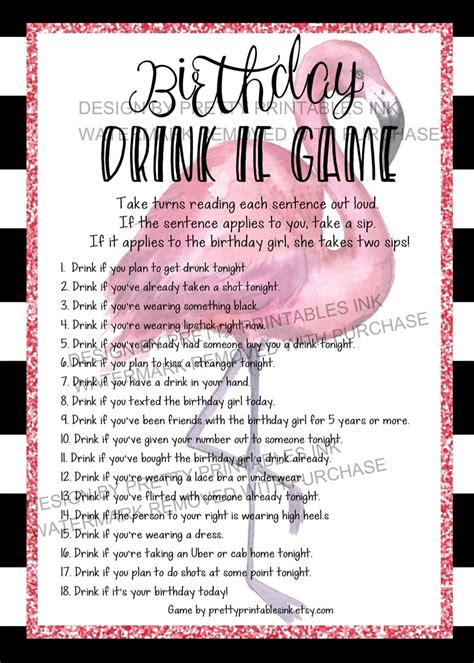 Printable Adult Birthday Games Fun Birthday Party Games - Etsy