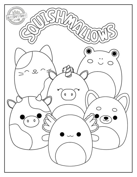 Squishmallow Coloring Pages - Coloring Nation