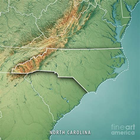 North Carolina Topographic Map - Vicky Jermaine